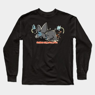 French Bulldog digging Long Sleeve T-Shirt